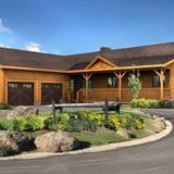 ranch log home floor plans