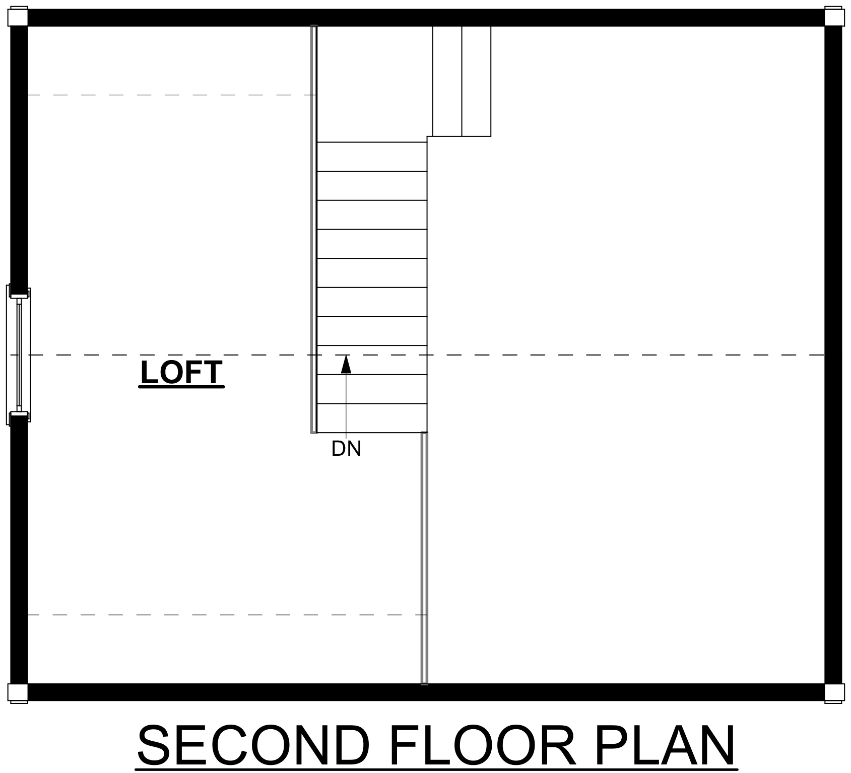 Drummy Log Cabin Upper Floor Plan