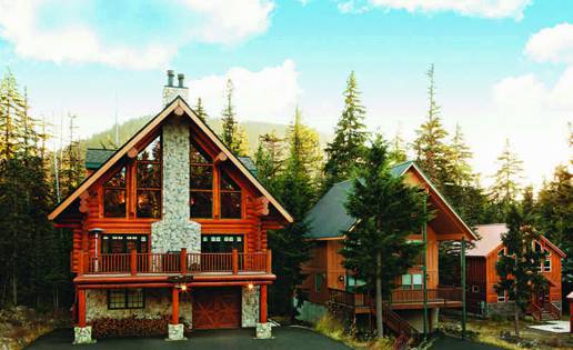 lodge style log homes