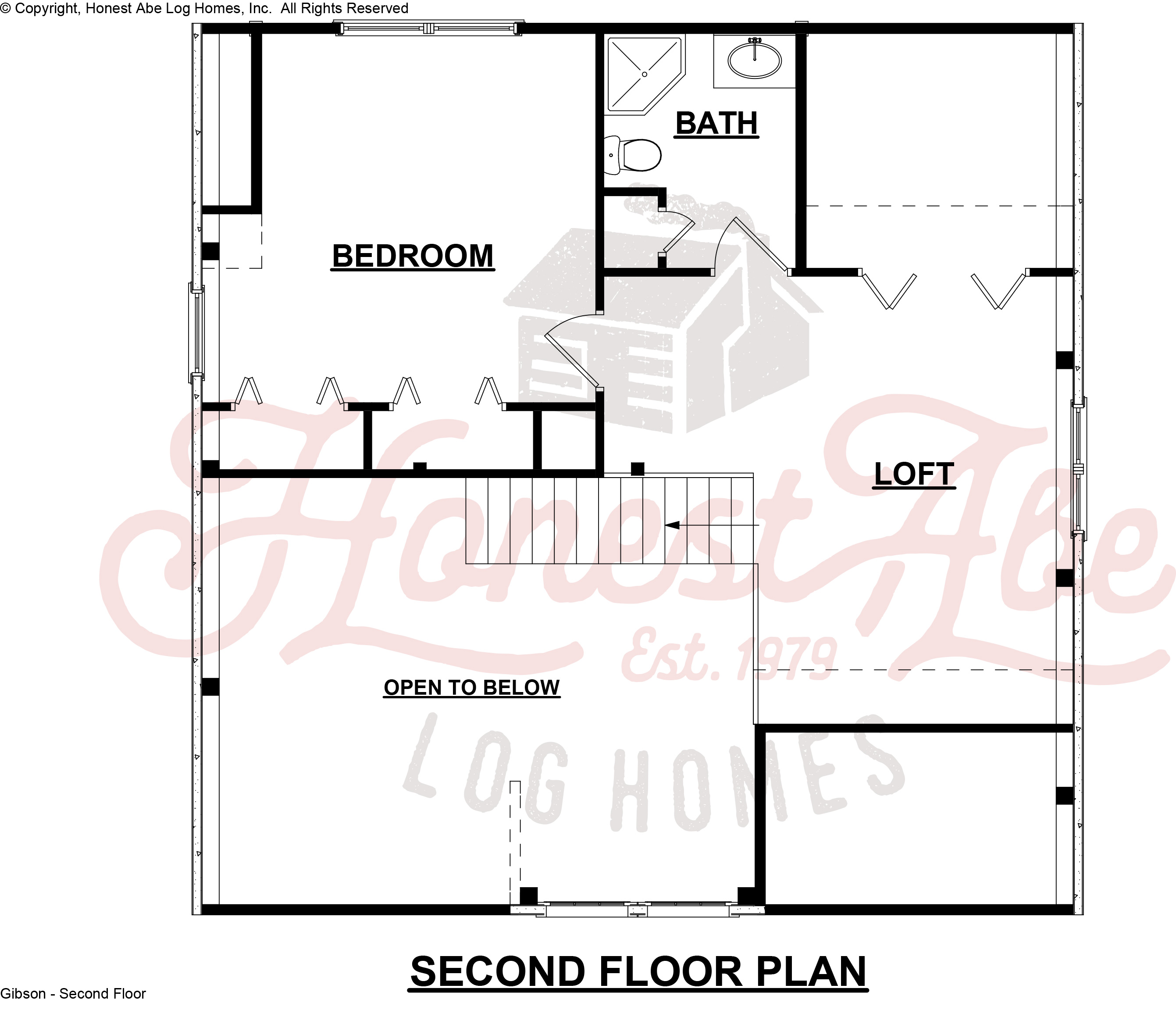 Gibson Upper Floor Plan