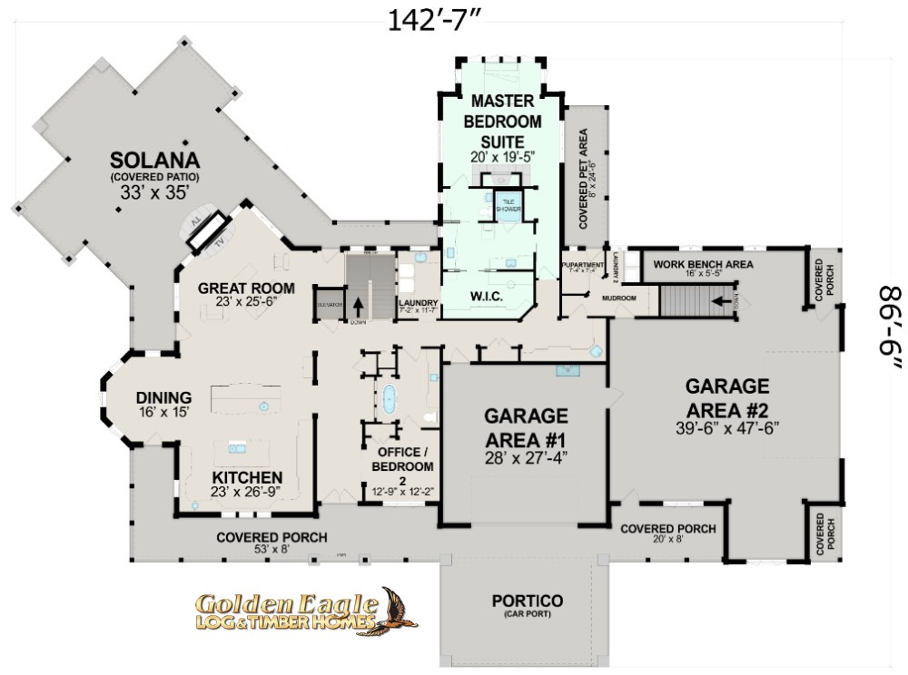 Golden Eagle Forever Home UCT Floor Plan First Floor Layout
