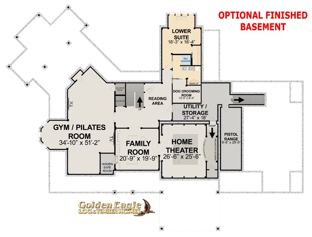 Golden Eagle Forever Home UCT Floor Plan Foundation Layout