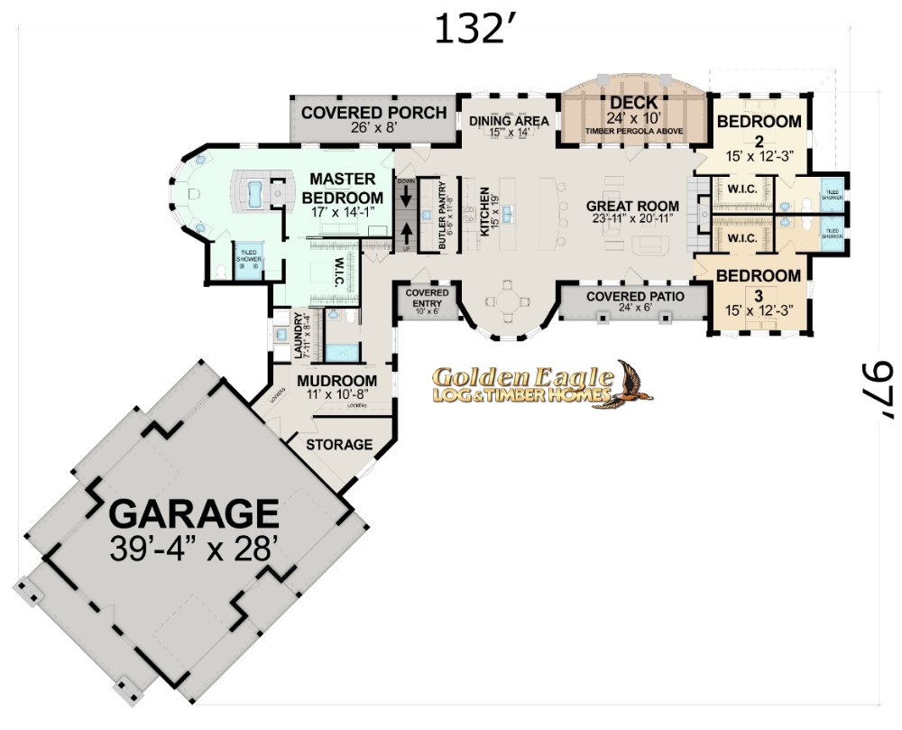 Golden Eagle Lofted Luxury UCT Floor Plan First Floor Layout