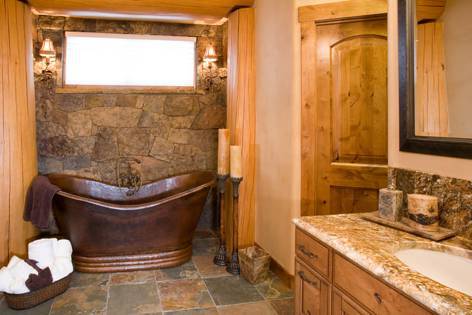 red cedar bathroom